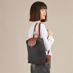 NWOT Black Longchamp Le Pliage Backpack